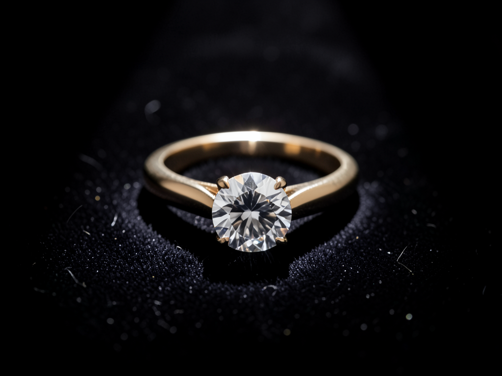 Bagues de fian&ccedil;ailles diamant sur velours noir